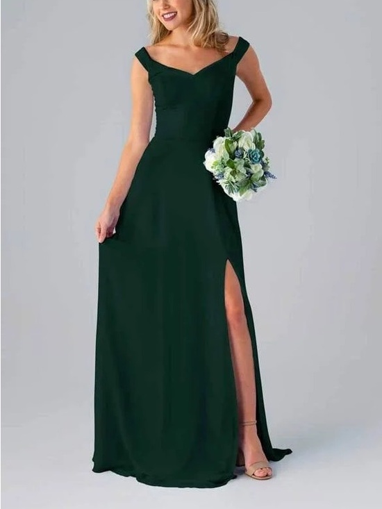 Kennedy Blue Dresses & Skirts - NWT Kennedy Blue Haley Bridesmaid Dress Forest Green Size 14
